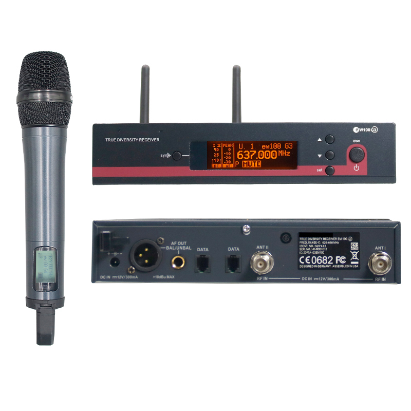Uhf Wireless Microphone System Dual Channel - EW100 G3 2-канальная двойная беспроводная микрофонная