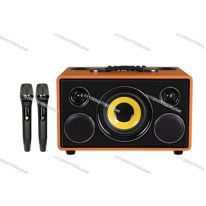 Karaoke Speaker System 100W Rgb - Профессиональный 8-дюймовый HIFI бас деревянный динамик