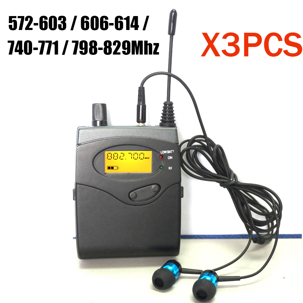 Wireless Lavalier Microphone Dual Receiver - 3 шт., приемники BK2050 для мониторинга
