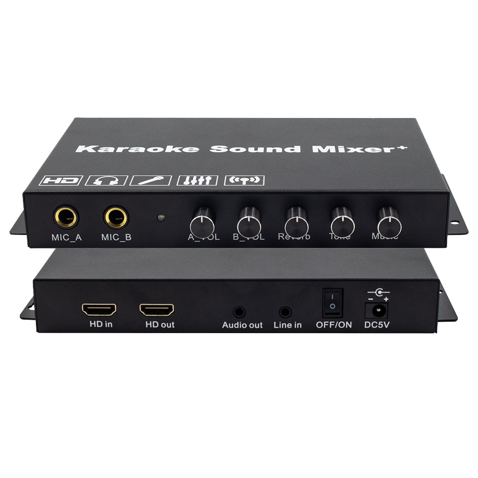 Karaoke Amplifier Mixer Bluetooth - Профессиональная караоке-система с HDMI, аудиовходом 3,5