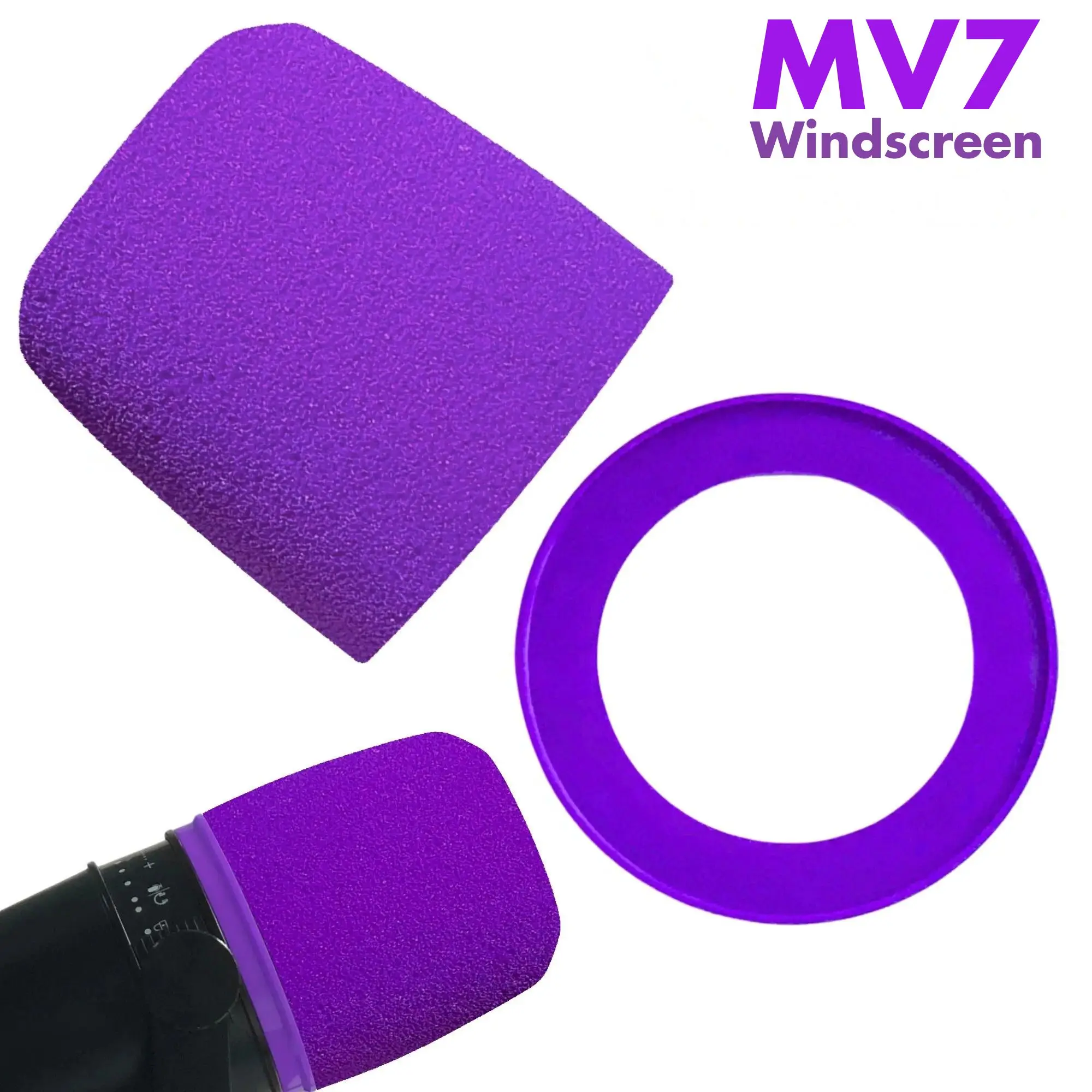 Microphone Pop Filter Foam Windscreen - Поролоновая ветрозащита MV7 для микрофонов Shure