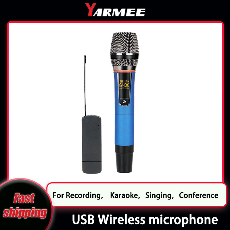 Rechargeable Wireless Mic Lithium Battery - YARMEE профессиональный USB беспроводной микрофон ручной