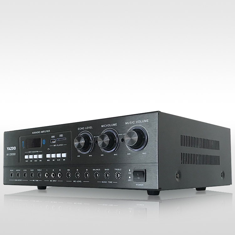 Karaoke Amplifier Mixer Bluetooth - Усилитель для караоке OEM AV-2303SD 150WX2
