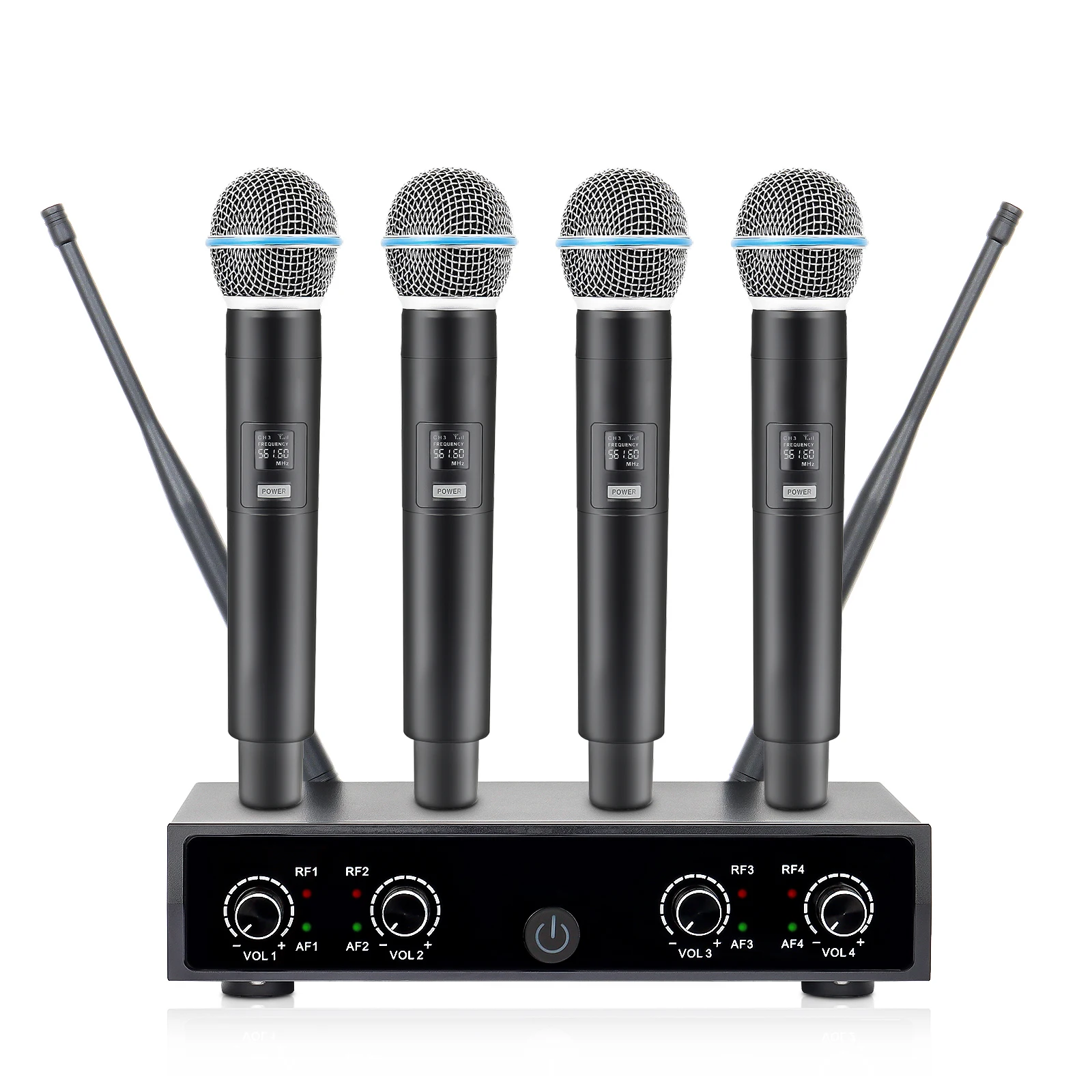 Wireless Lavalier Microphone Dual Receiver - Беспроводная UHF-система микрофонов с двумя каналами,