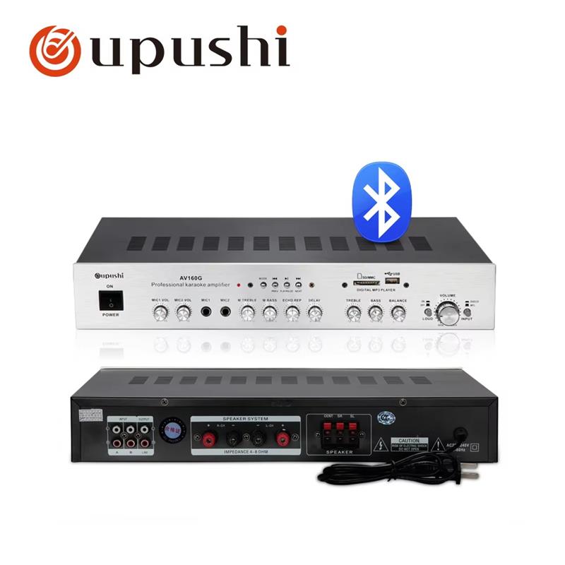 Karaoke Amplifier Mixer Bluetooth - Oupushi 5-канальный усилитель для караоке 160