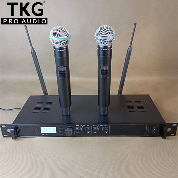 Uhf Wireless Microphone System Dual Channel - 635-668nhz ULXD4D, истинное разнообразие, УВЧ, сценическое
