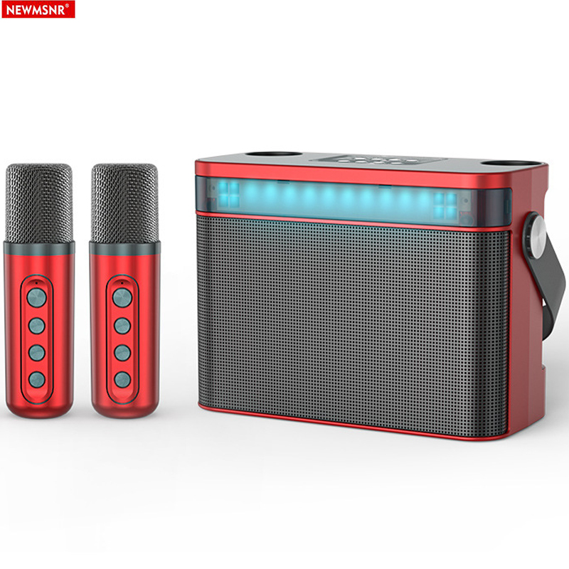 Karaoke Machine Portable With 2 Mic - Мощная Bluetooth-колонка с 2 микрофонами, объемным