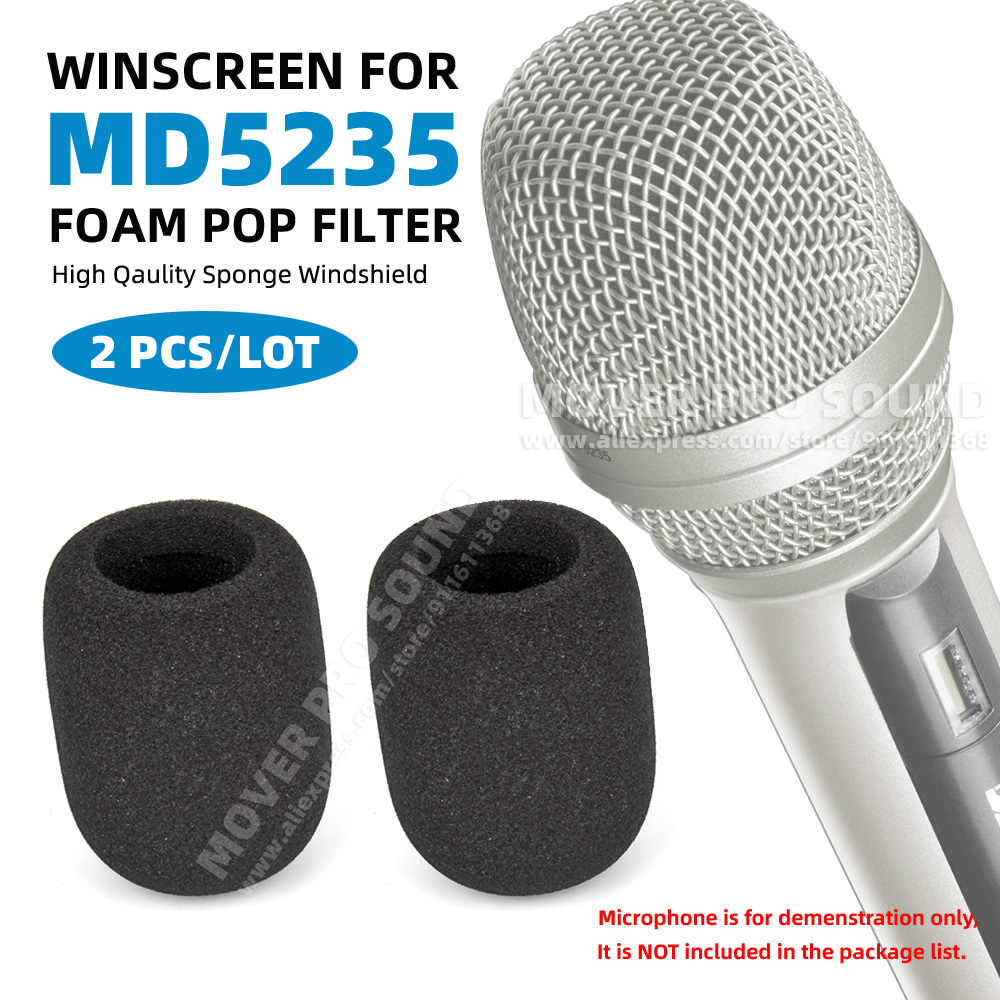 Microphone Pop Filter Foam Windscreen - 2 шт., ветрозащитная губка для микрофона