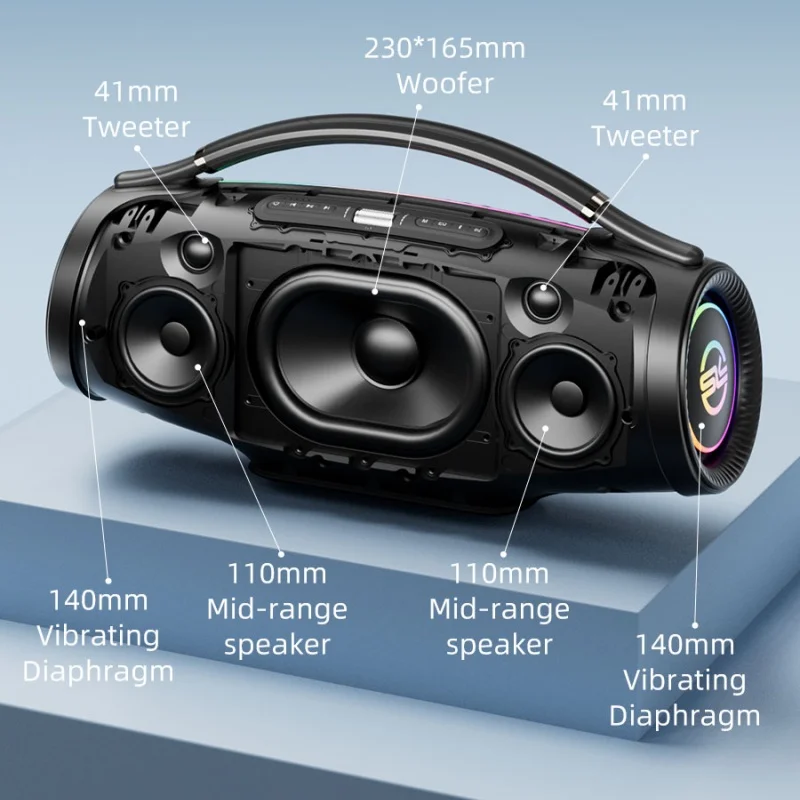 SODLK S1622 500W Уличная Bluet – обзор и цена Karaoke Machine Portable With 2 Mic