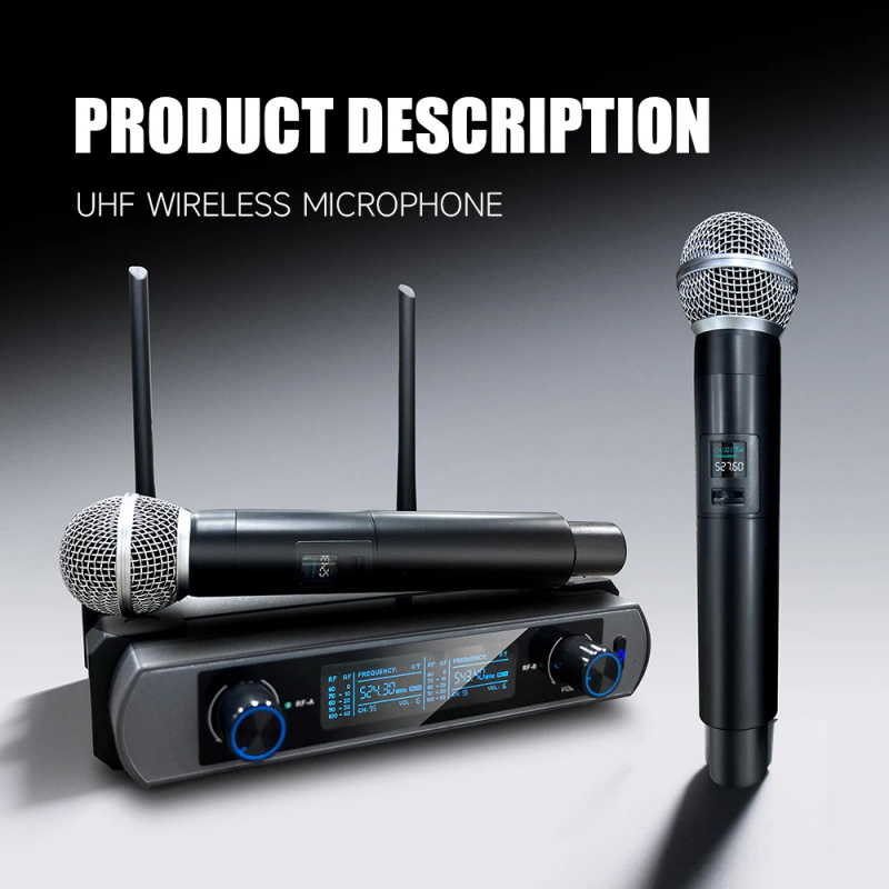 Профессиональная 2-канальная б – обзор и цена Uhf Wireless Microphone System Dual Channel
