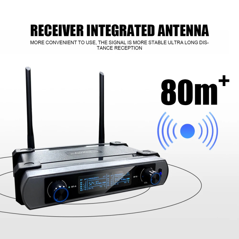 Профессиональная 2-канальная б – обзор и цена Uhf Wireless Microphone System Dual Channel