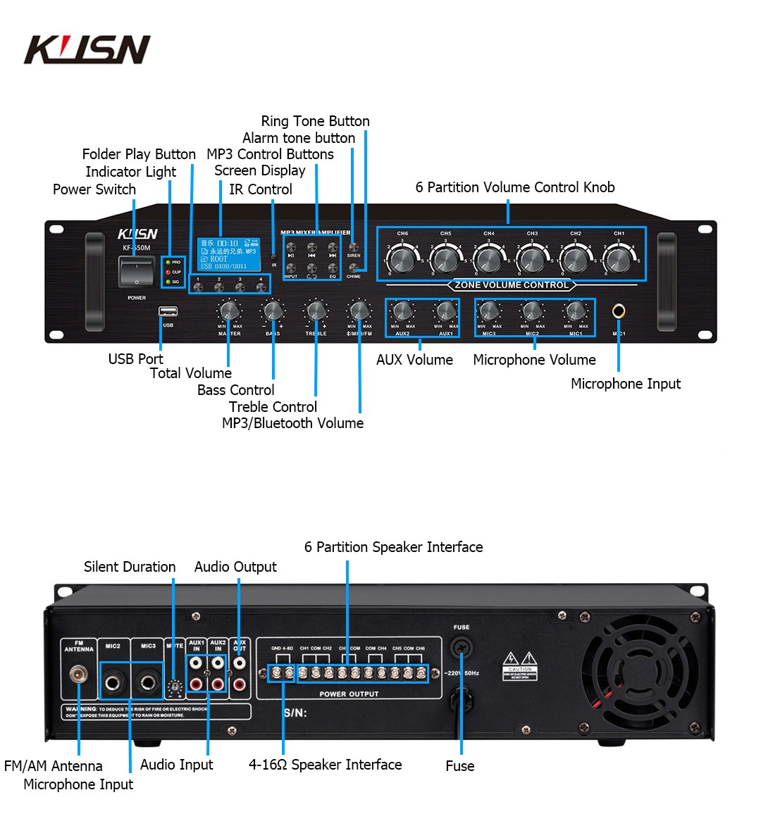 6-канальный профессиональный у – обзор и цена Karaoke Amplifier Mixer Bluetooth