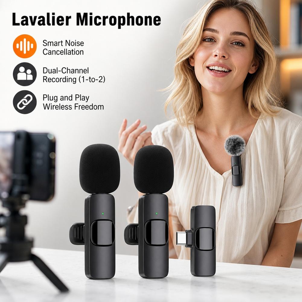 Беспроводной петличный микрофо – обзор и цена Wireless Lavalier Microphone Dual Receiver