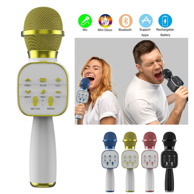 DS813 беспроводной Bluetooth к – обзор и цена Bluetooth Karaoke Microphone Handheld