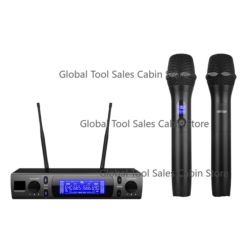 VM300 UHF Двойная 2-канальная  – обзор и цена Uhf Wireless Microphone System Dual Channel