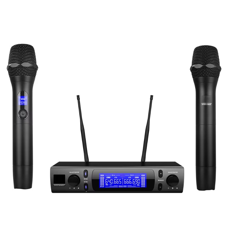 VM300 UHF Двойная 2-канальная  – обзор и цена Uhf Wireless Microphone System Dual Channel
