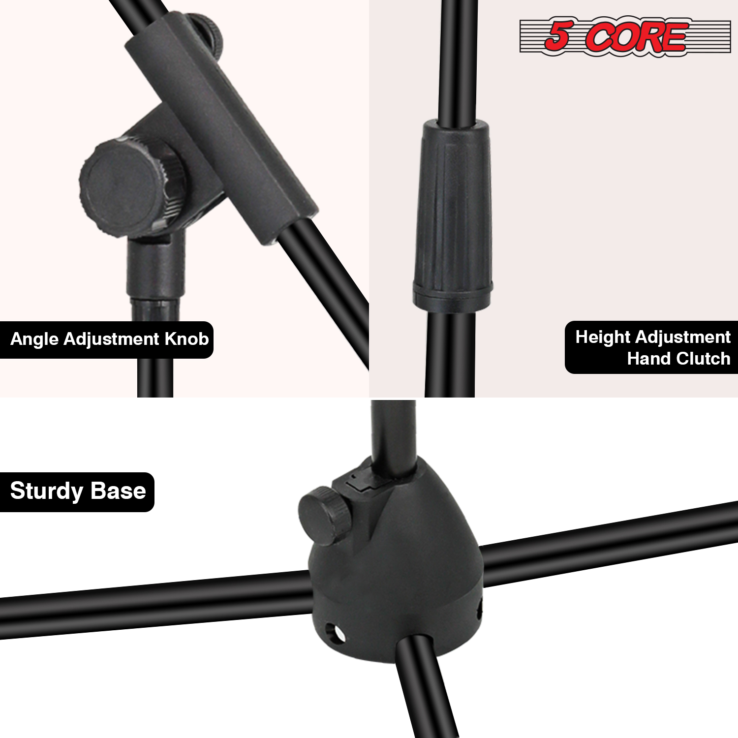 Комплект из 4 регулируемых нап – обзор и цена Microphone Stand Boom Arm Floor