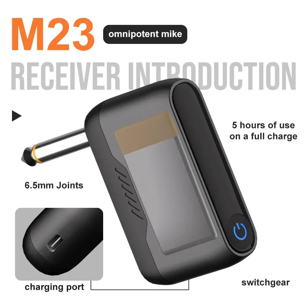 Беспроводной микрофон UHF M23, – обзор и цена Rechargeable Wireless Mic Lithium Battery