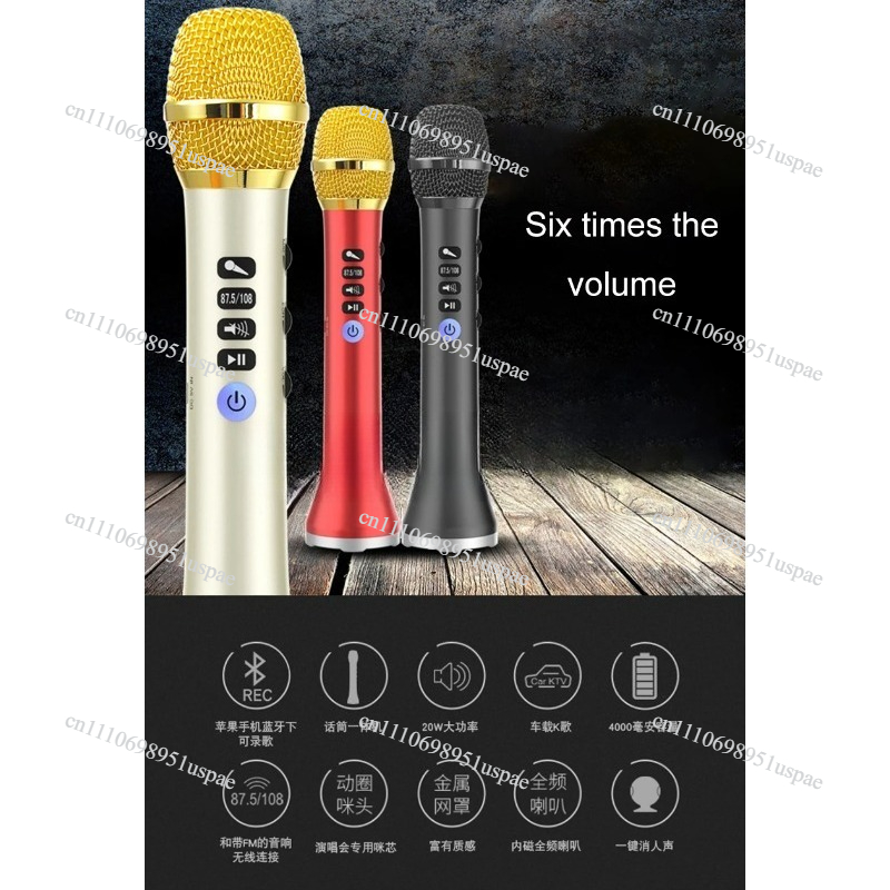 Беспроводной микрофон L-698DSP – обзор и цена Bluetooth Karaoke Microphone Handheld