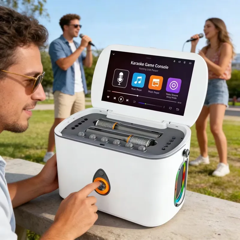 Портативная Bluetooth-колонка  – обзор и цена Karaoke Machine Portable With 2 Mic