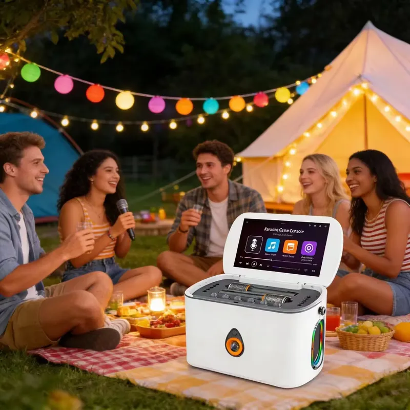 Портативная Bluetooth-колонка  – обзор и цена Karaoke Machine Portable With 2 Mic