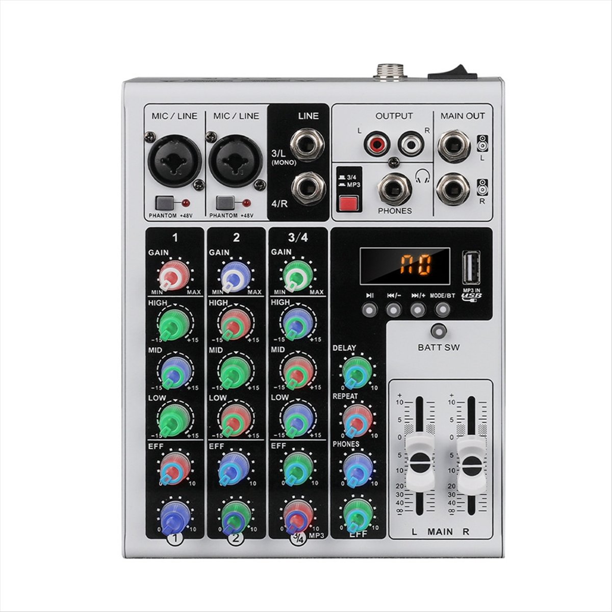 Портативный аудиомикшер DTC5 с – обзор и цена Karaoke Amplifier Mixer Bluetooth