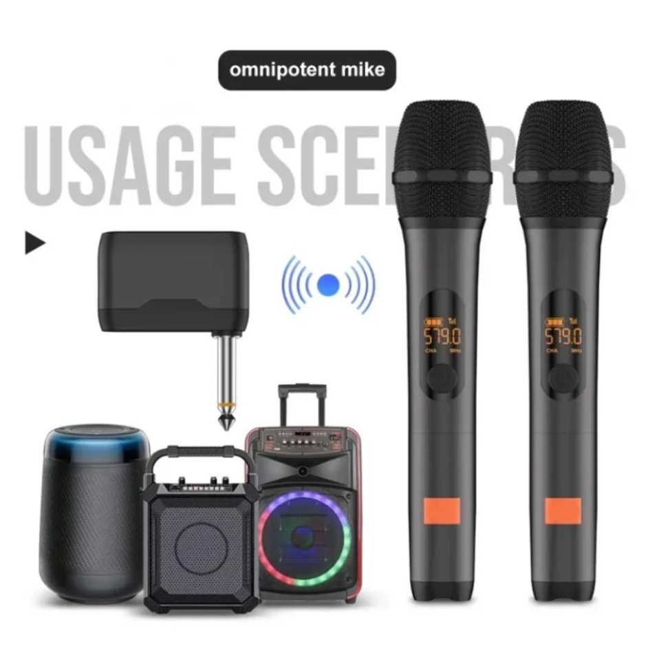 Беспроводная портативная микро – обзор и цена Uhf Wireless Microphone System Dual Channel
