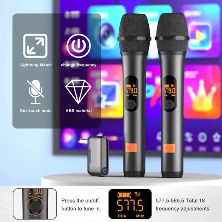 Беспроводная портативная микро – обзор и цена Uhf Wireless Microphone System Dual Channel