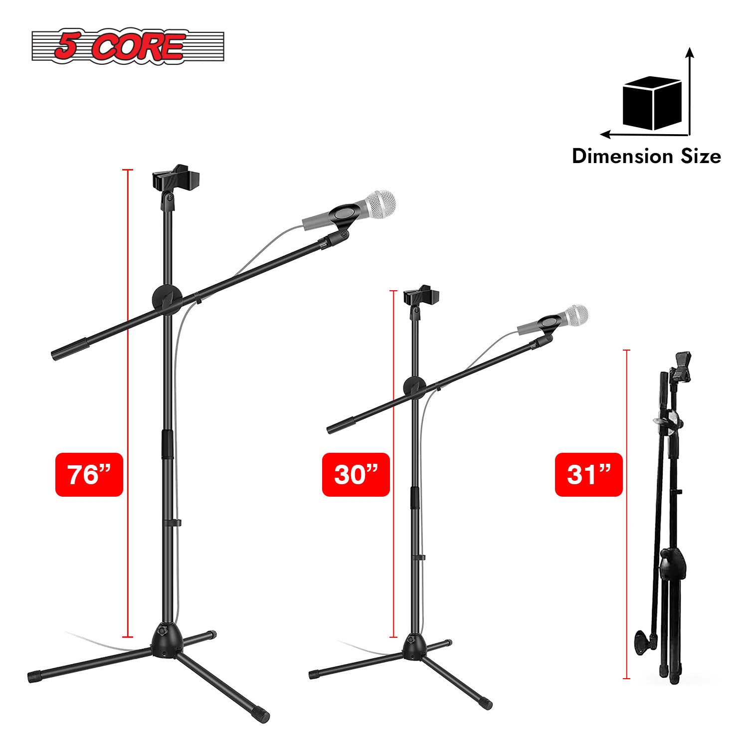 5-секционная регулируемая напо – обзор и цена Microphone Stand Boom Arm Floor