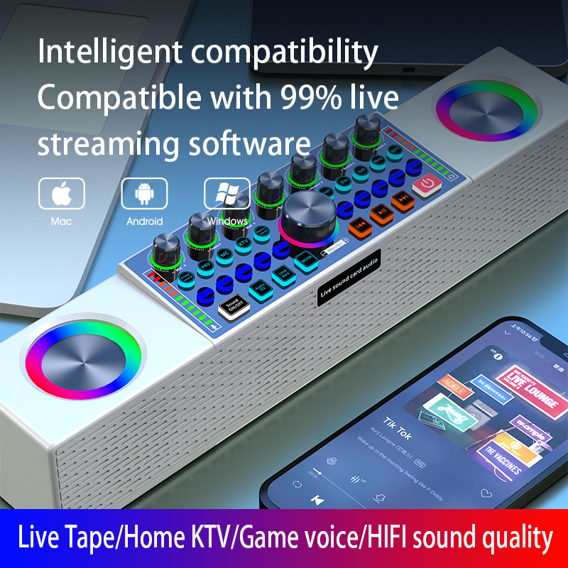 Звуковая карта SY8 для прямой  – обзор и цена Karaoke Machine Portable With 2 Mic