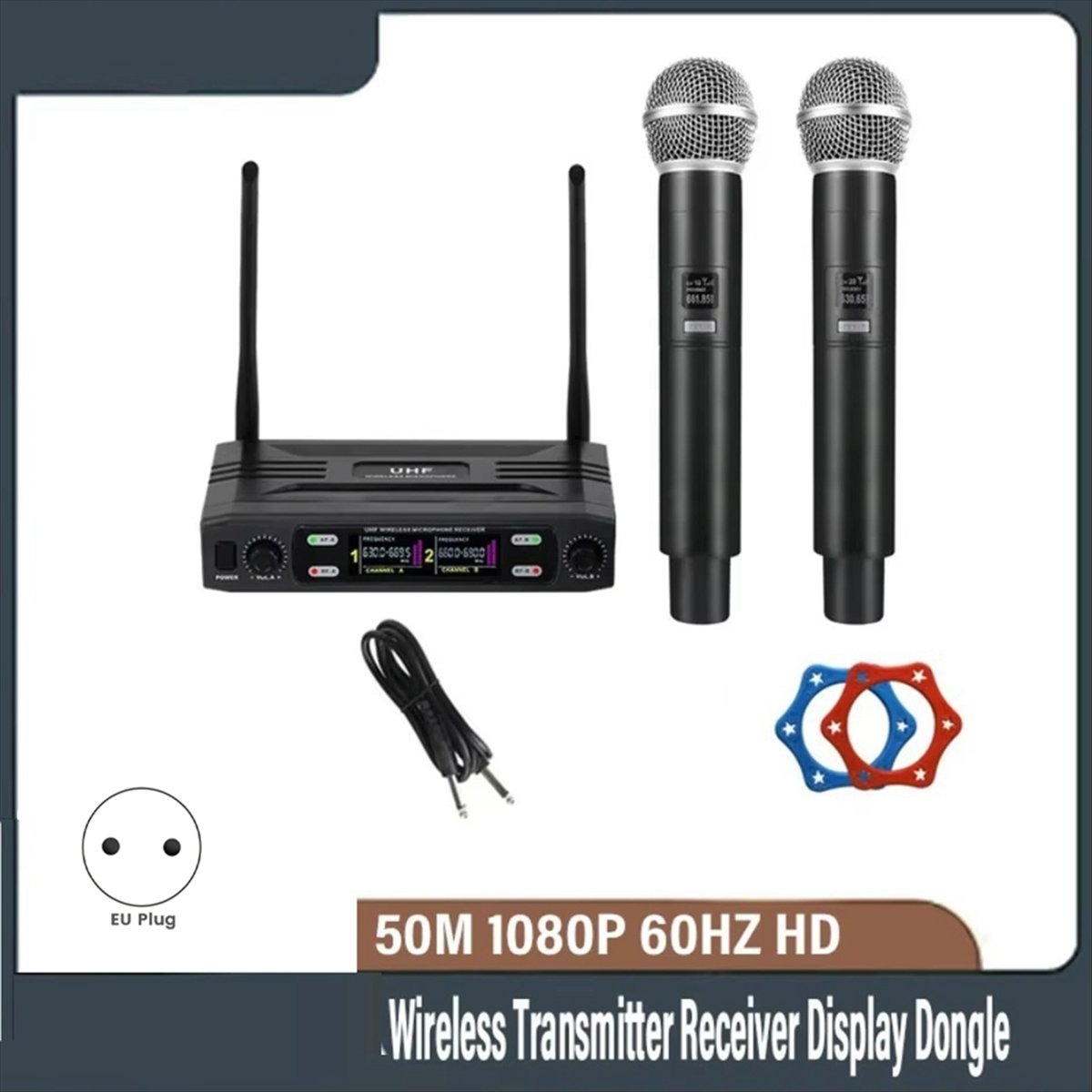 T1584C-Двухканальная профессио – обзор и цена Uhf Wireless Microphone System Dual Channel