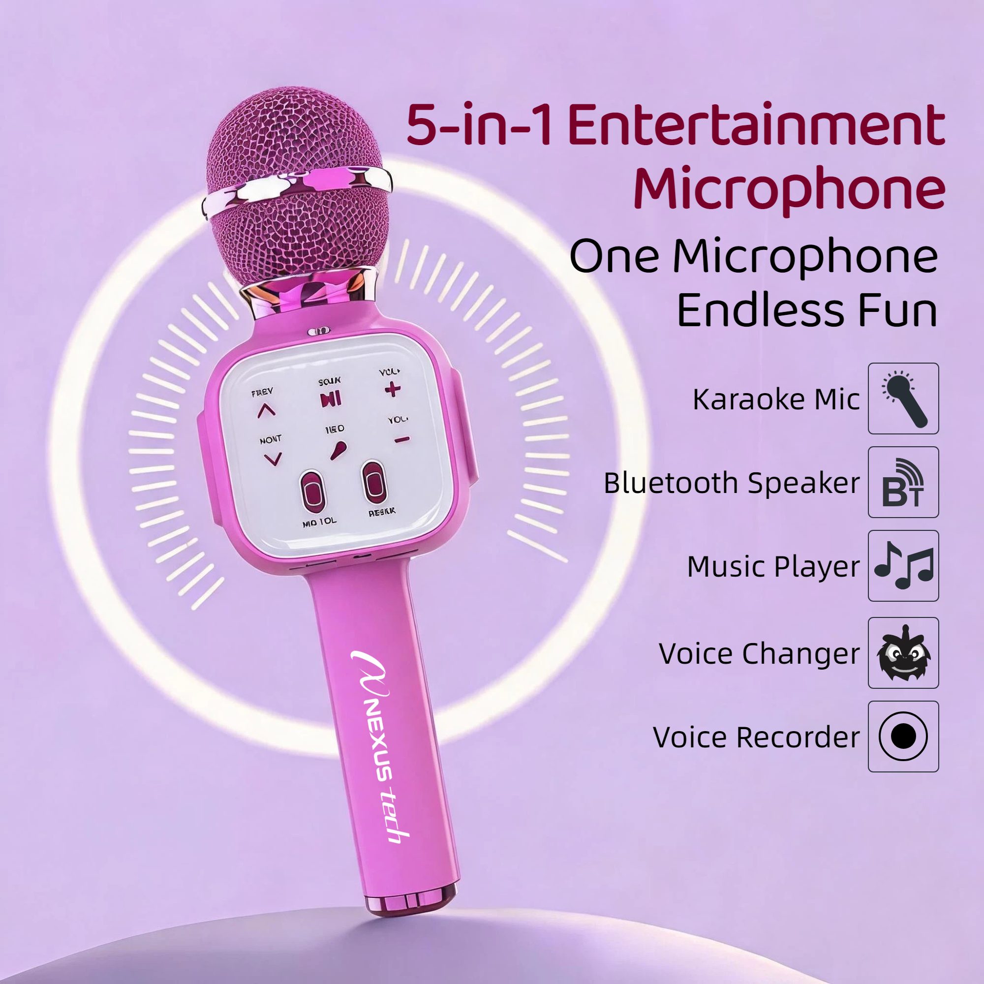 Премиальный беспроводной карао – обзор и цена Bluetooth Karaoke Microphone Handheld