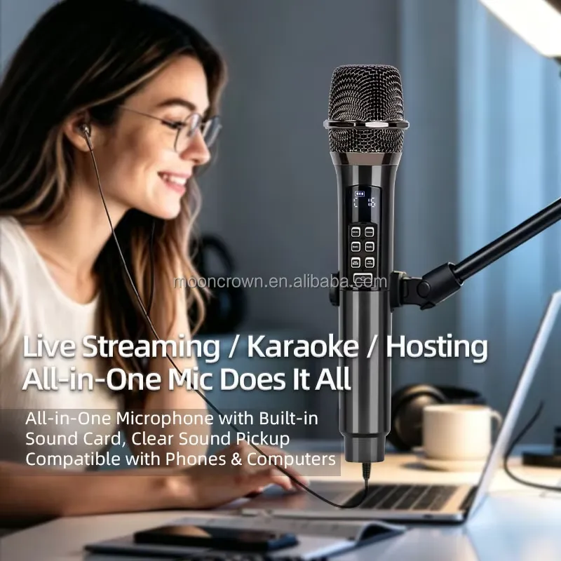 Беспроводной динамический кара – обзор и цена Bluetooth Karaoke Microphone Handheld