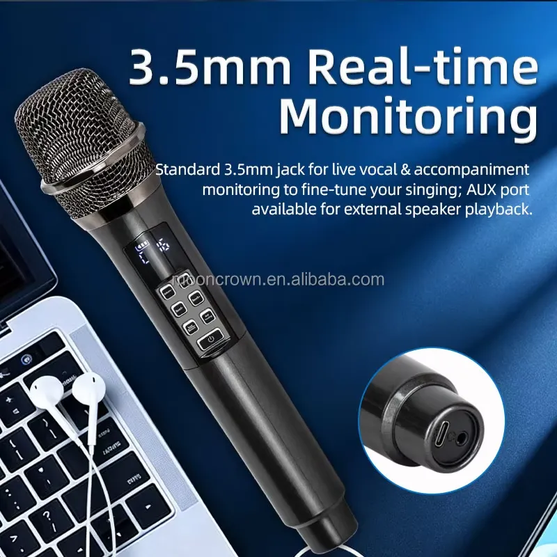 Беспроводной динамический кара – обзор и цена Bluetooth Karaoke Microphone Handheld
