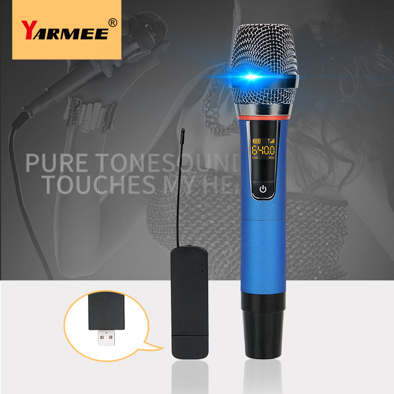 YARMEE профессиональный USB бе – обзор и цена Rechargeable Wireless Mic Lithium Battery