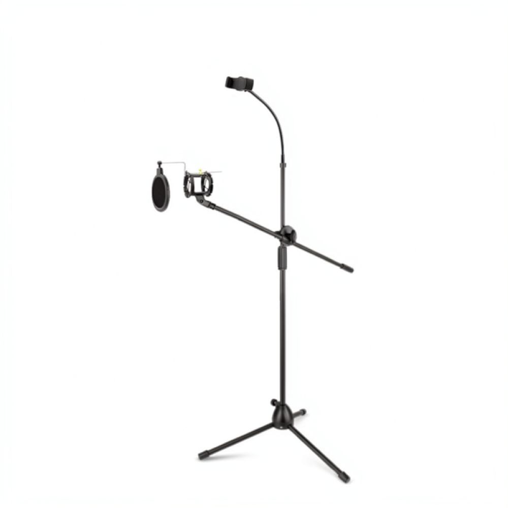 Регулируемая напольная стойка  – обзор и цена Microphone Stand Boom Arm Floor