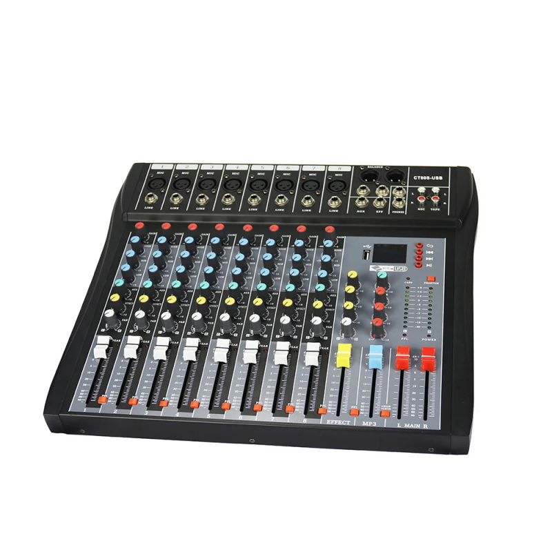 8-канальный аудиомикшер с 99 D – обзор и цена Karaoke Amplifier Mixer Bluetooth