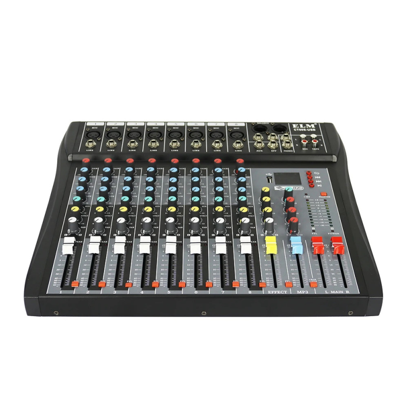 8-канальный аудиомикшер с 99 D – обзор и цена Karaoke Amplifier Mixer Bluetooth