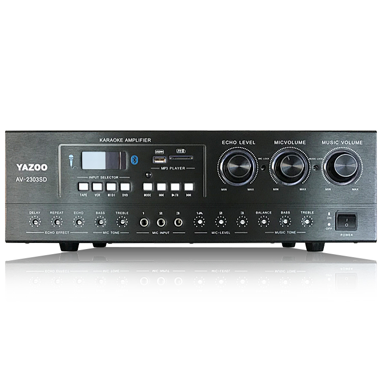 Усилитель для караоке OEM AV-2 – обзор и цена Karaoke Amplifier Mixer Bluetooth