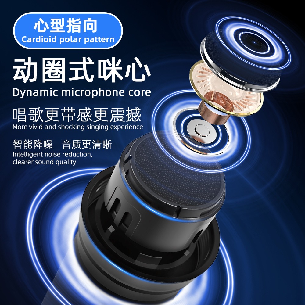 Универсальный микрофон с DSP,  – обзор и цена Bluetooth Karaoke Microphone Handheld