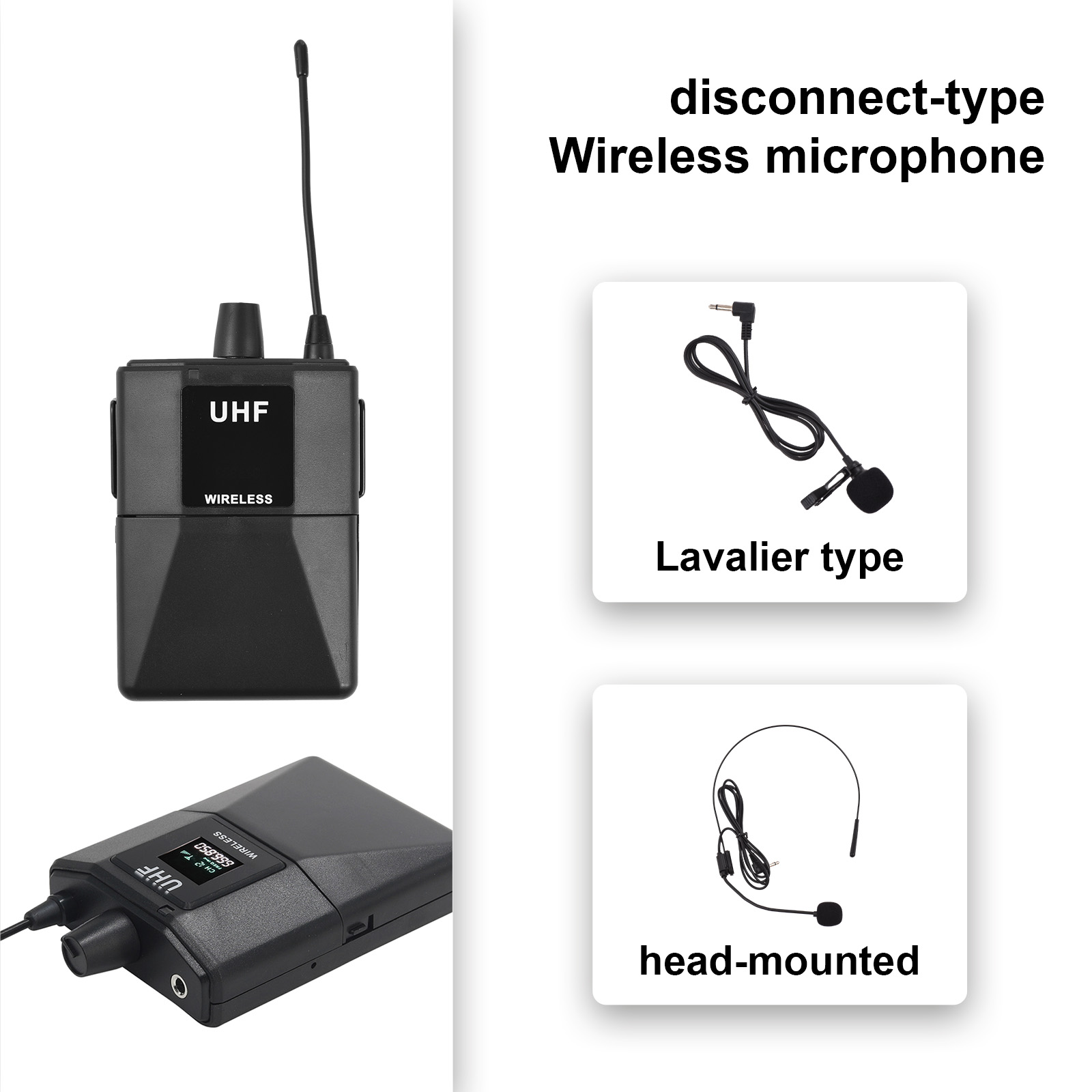 Беспроводной микрофон професси – обзор и цена Wireless Lavalier Microphone Dual Receiver