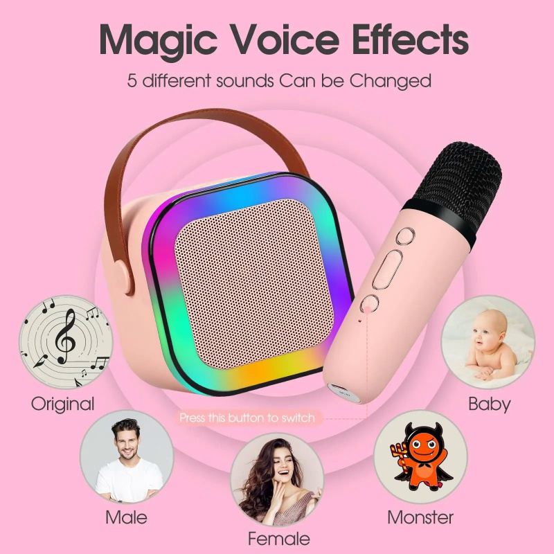Караоке-машина K12 с 1-2 беспр – обзор и цена Bluetooth Karaoke Microphone Handheld