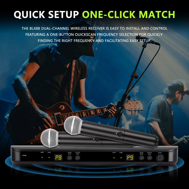 Двухканальная беспроводная UHF – обзор и цена Uhf Wireless Microphone System Dual Channel