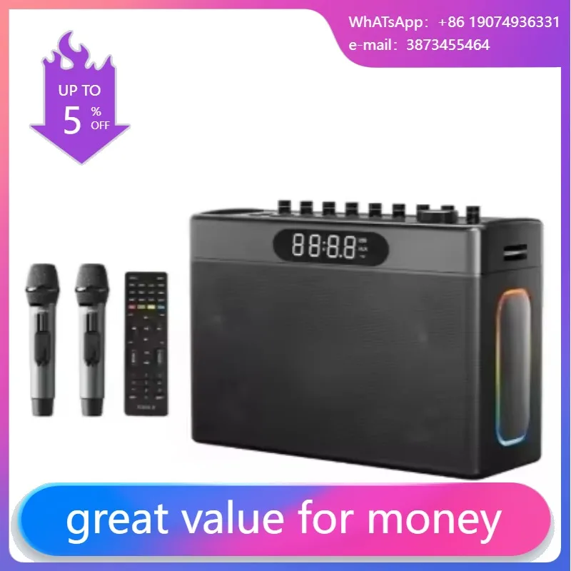 Портативная караоке-система S1 – обзор и цена Karaoke Machine Portable With 2 Mic