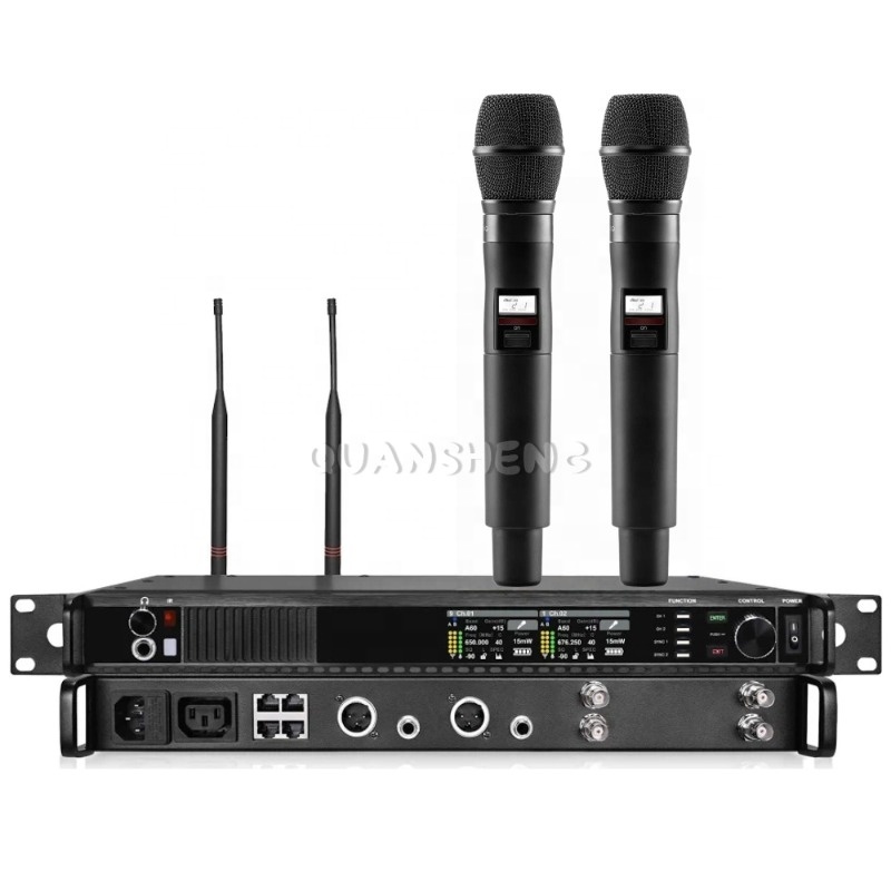 Цифровая беспроводная микрофон – обзор и цена Uhf Wireless Microphone System Dual Channel