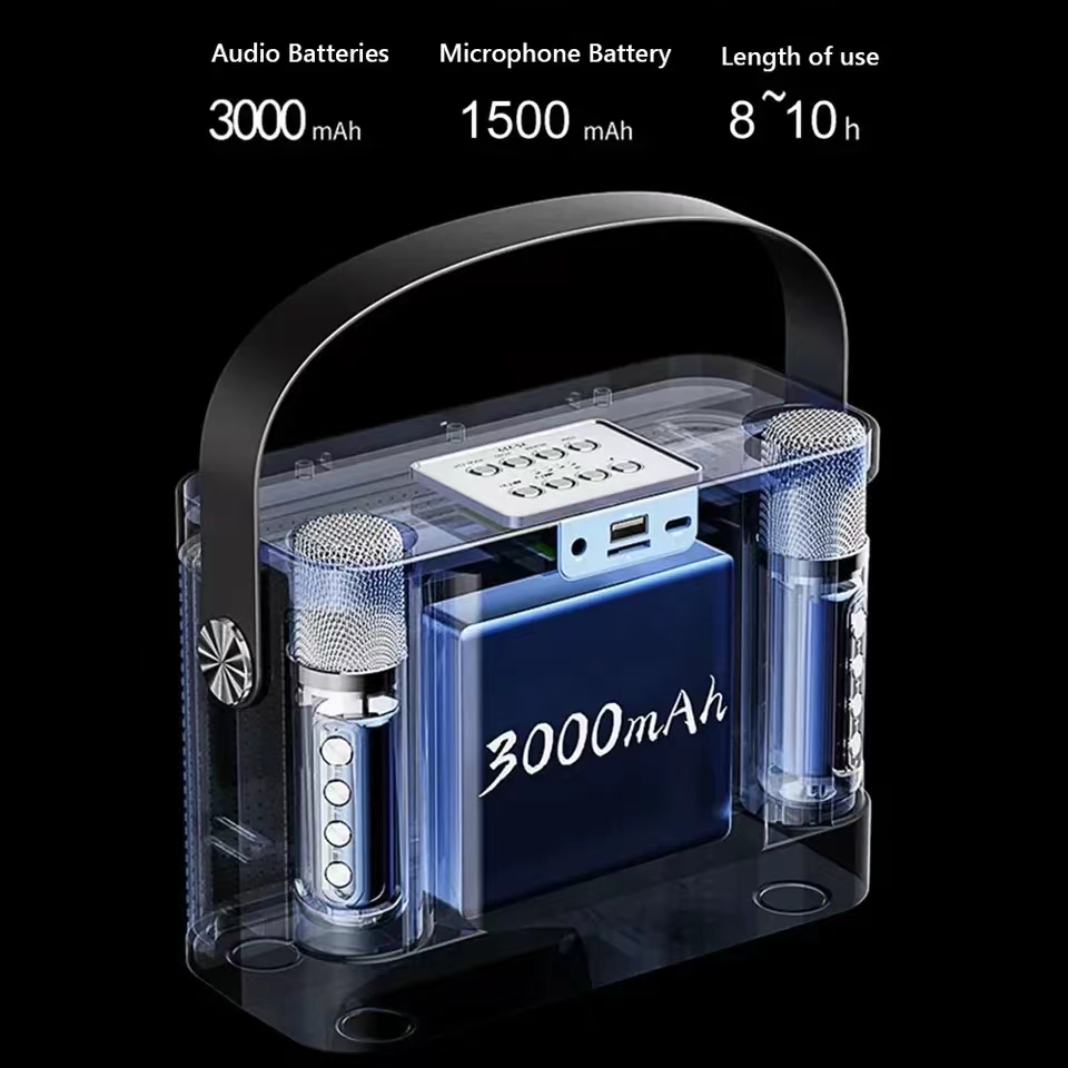 Мощная Bluetooth-колонка с 2 м – обзор и цена Karaoke Machine Portable With 2 Mic