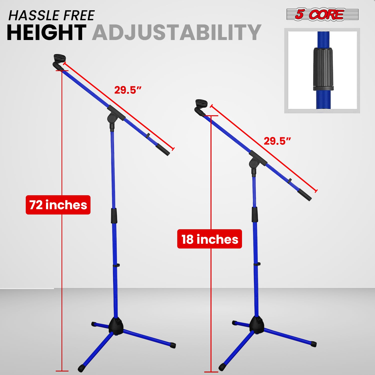 5-секционная регулируемая напо – обзор и цена Microphone Stand Boom Arm Floor