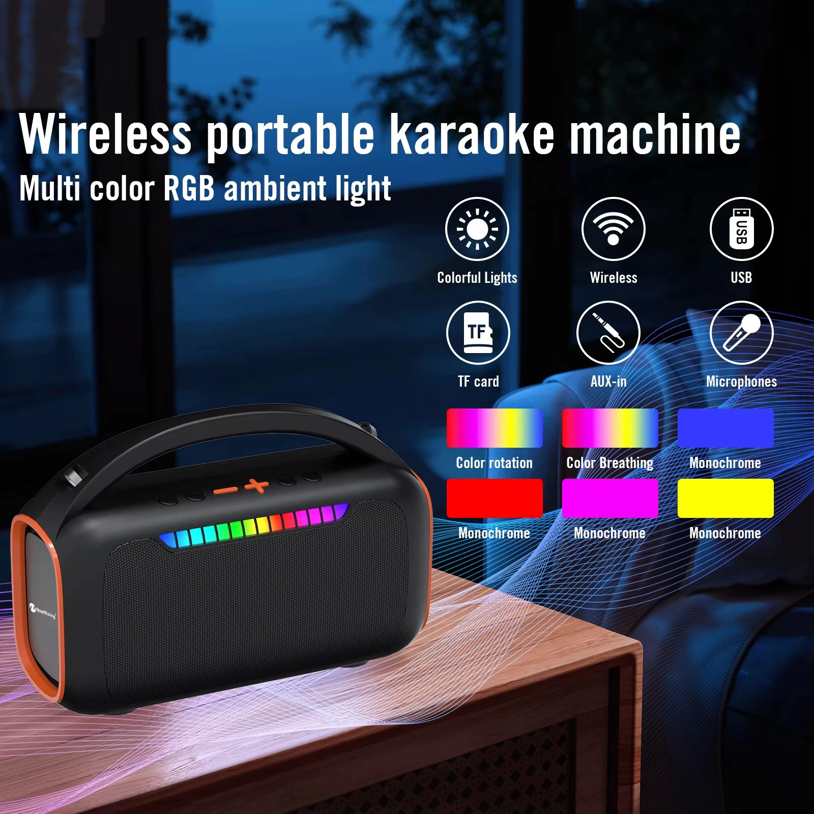 Караоке-система с 2 микрофонам – обзор и цена Karaoke Machine Portable With 2 Mic