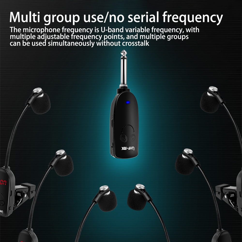 Saxofone Беспроводной микрофон – обзор и цена Wireless Lavalier Microphone Dual Receiver