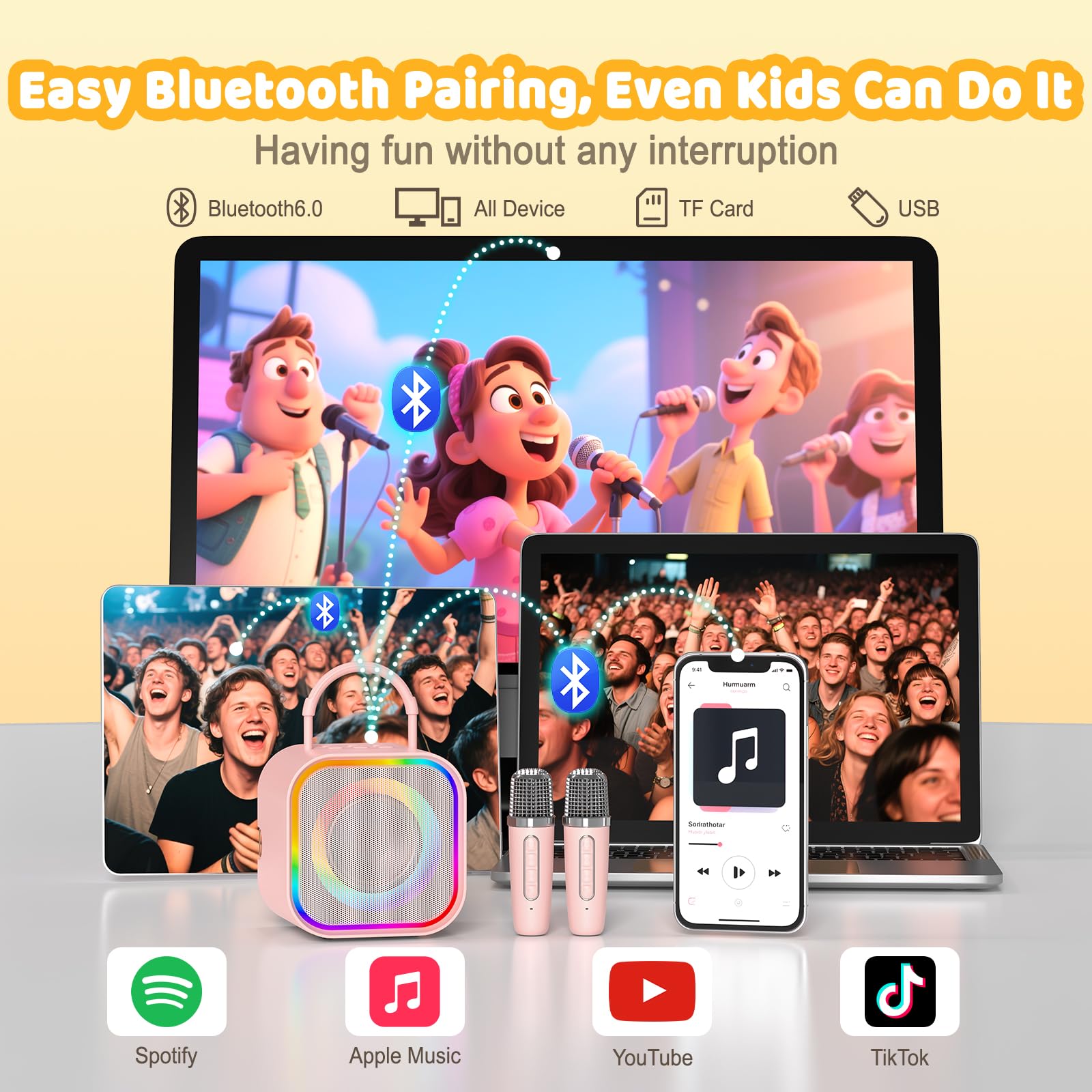 Портативная мини-караоке-систе – обзор и цена Bluetooth Karaoke Microphone Handheld